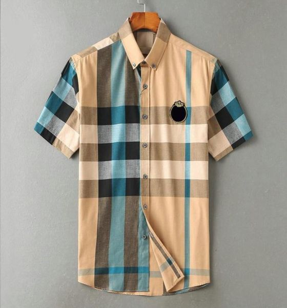 

2021 deluxe luxurys designer fashion trend men039s shirt korea repair short sleevebusiness social wear party club m3xl192337406, White;black