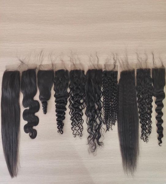 

vip customer silk base closure 4x4 lace size 100 remy straight body wave8211163, Black