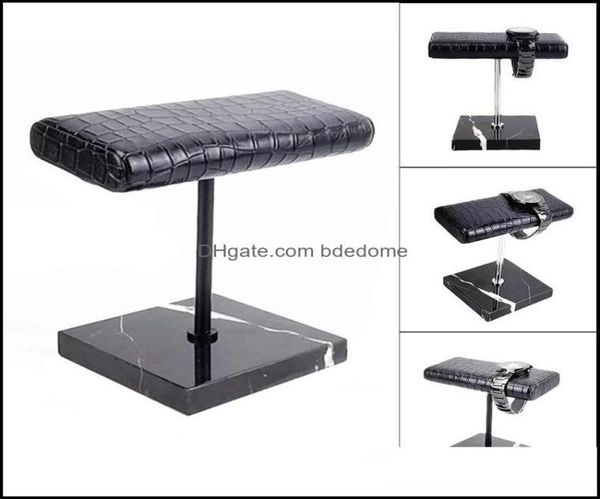 

jewelry pouches bags packaging display marble pu leather tbar bangle necklace watch stand jewellery organizer for home organizati6601125, Pink;blue