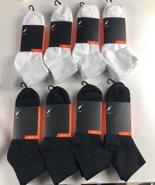 

mens socks women men cotton allmatch classic ankle letter breathable black and white mixing football basketball spor7412450
