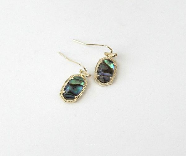 

abalone shell drop earrings dangles in gold silver012358121917946983, Silver