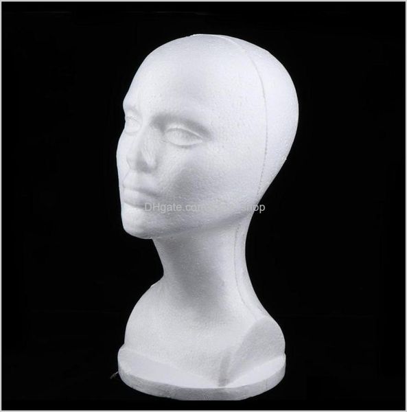 

heads 3x female foam mannequin head for wig making display stand hat holder white wqghw irfqn4479342