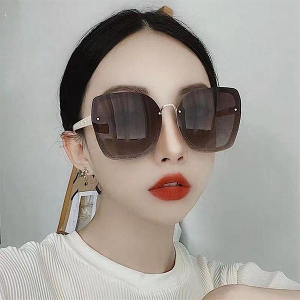 

luxurys designer women's sunglasses men antireflection eyeglasses frameless resin lenses double beam trimming glasses eyewear251v, White;black