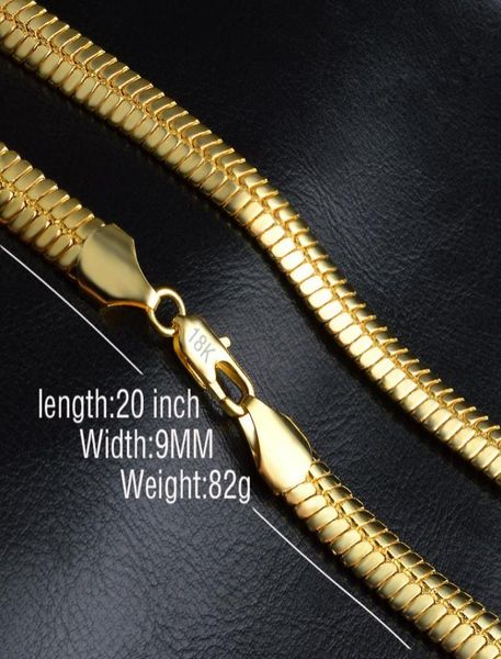 

9mm fashion luxury mens womens jewelry 18k gold plated chain necklace for men women chains necklaces gifts wholes accessories7287620, Silver