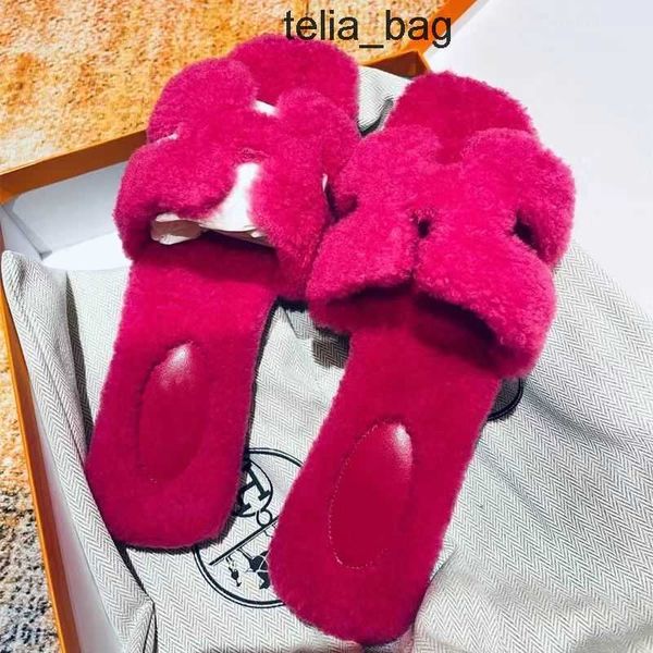 

of wear autumn daily hers wool slippers designer slide furry teddy and winter 2023 women's flat bottom lamb integ klsm