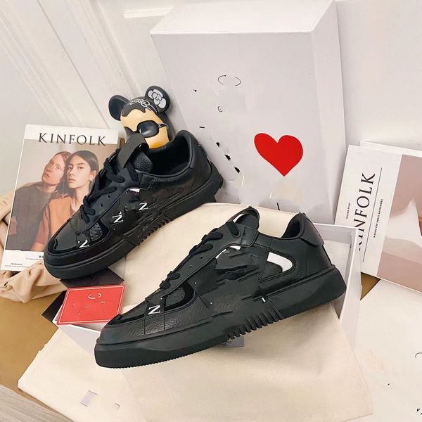 

designer sneakers women men shoes gazelle shoes printed alphabet casual shoe embroidery fashion retro fluff upper rubber sneaker luxury leat, Black