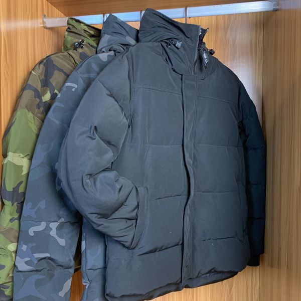 

designers parkas coats mens womens down jackets veste homme winter puffer big fur hoody apparel fourrure letters outwears designer canadian, Black