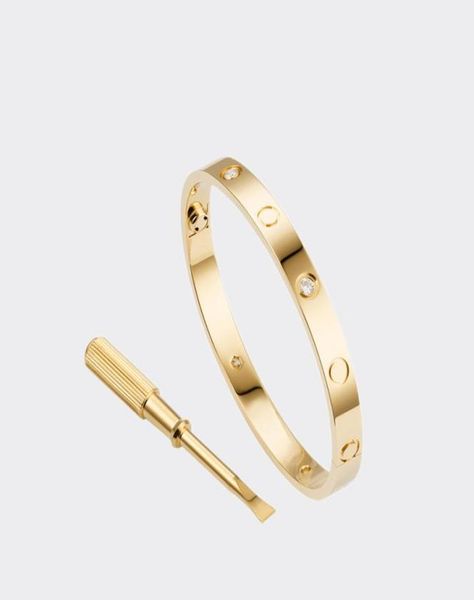 

love screw bracelet designer bangle 4 diamond bracelets designers jewelry titanium steel goldplated never fade not allergic gold4896079, Black