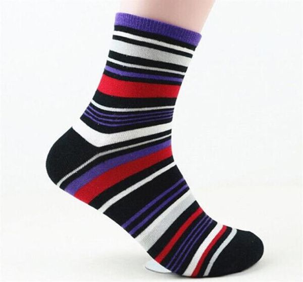 

wholefashion men cotton casual socks soft color stripe socks ankle short socks286x1267133, Black