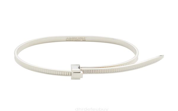 

2022 new ambush hip hop chain simple personality 925 sterling silver easy pull bracelet niche fashion adjustable personal gift for1579064, Black