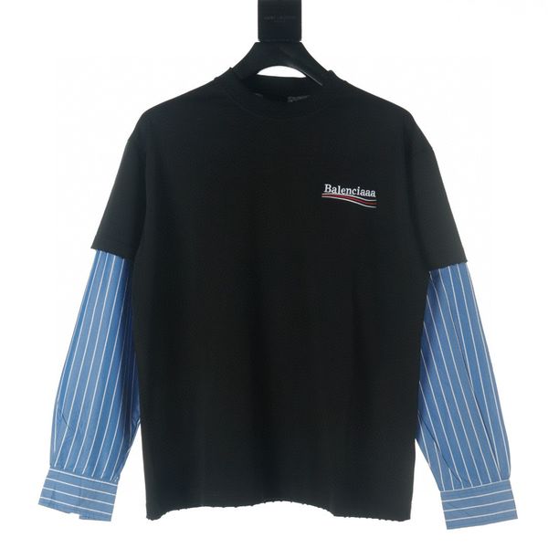 

men's plus tees & polos round neck embroidered and printed polar style summer wear with street pure cotton 12vd, Black;brown