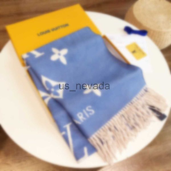 

scarves stylish women cashmere designer scarf full letter printed scarves soft touch warm wraps with tags autumn winter long sha j230822, Blue;gray