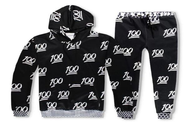 

new mens autumn winter print pullover sweatshirt pants sets sport suit tracksuit training gym fitness tracksuits running set4208392, Gray