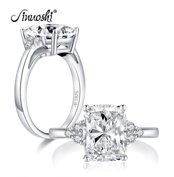 

ainuoshi classic 925 sterling silver 40 carat cushion cut engagement ring simulated diamond wedding silver ring jewelry gifts y2093291111, Slivery;golden