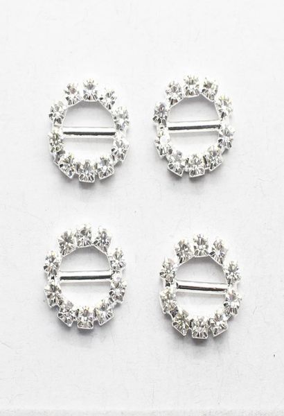 

100pcslot 20mm white rhinestone crystal buckles brooches bar invitation ribbon chair covers slider sashes bows buckles9187947, Gray