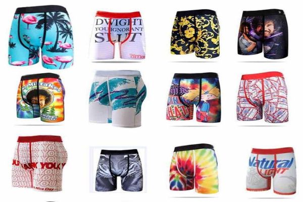 

random styles underwear men boxers pattern0123454694706, Black;white