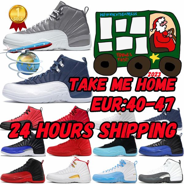 

2023 jumpman 12 men basketball shoes running shoes 12s stealth muslin hyper royal playoffs university gold mens trainers sports sneakers out