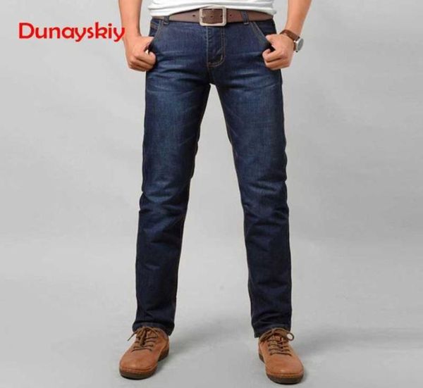 

brand mens jeans 2018 fashion casual male denim pants skinny trousers cotton classic straight jeans spring wear3126104, Blue