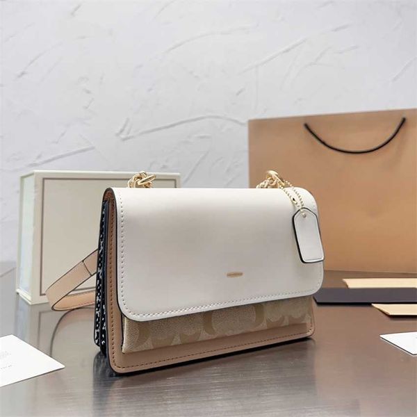 

new shoulder bag evening women klare luxurys designers bags new-york brand patchwork two-tone pochette handbags leather flip chain crossbody