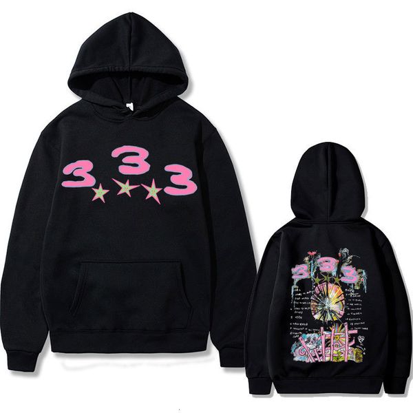 

men's hoodies sweatshirts bladee 333 hip hop trend skate drain gang hoodie men women fashion artistic sense kawaii fuuny casual 230821, Black