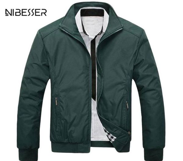 

nibesser men039s classic jacket stand collar men jackets and coat streetwear bomber jacket casual jackets spring autumn for mal2256788, Black;brown