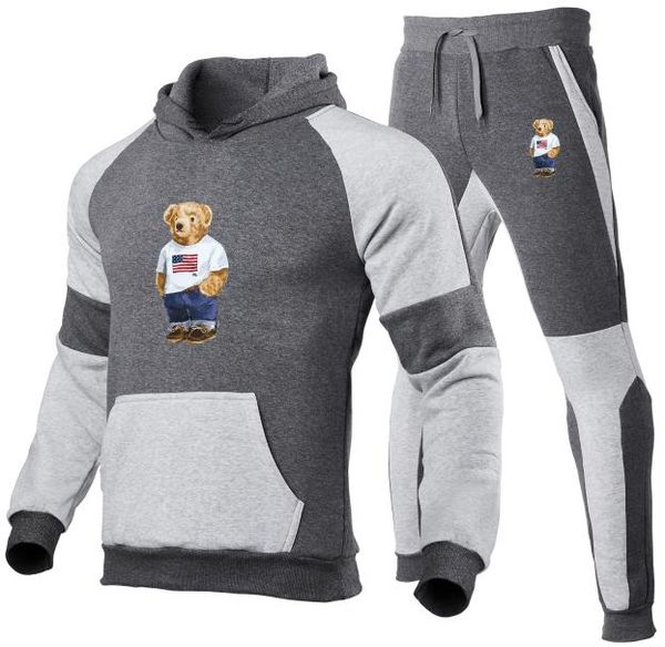 

designer hoodie polo men's tracksuits women's sportswear men street style sets hoodies fashion sweaters spring autumn casuasports, Gray