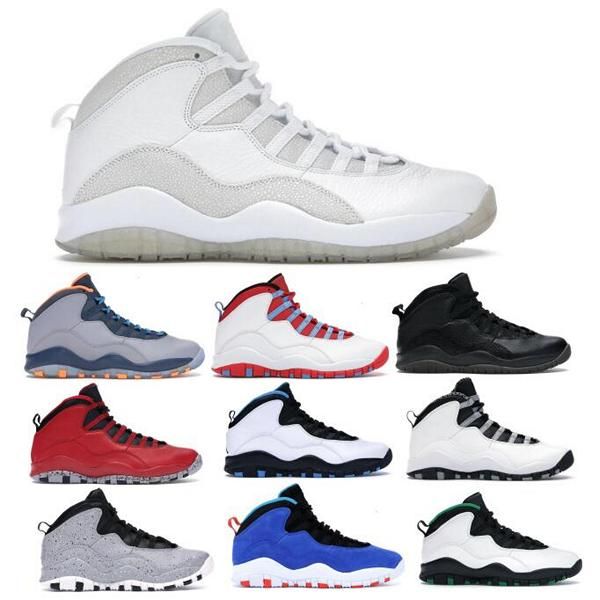 

jordens 10 men basketball shoes jumpman jorden 10s bobcats chicago flag seattle powder steel tinker light smoke grey black 2023 trainers sne