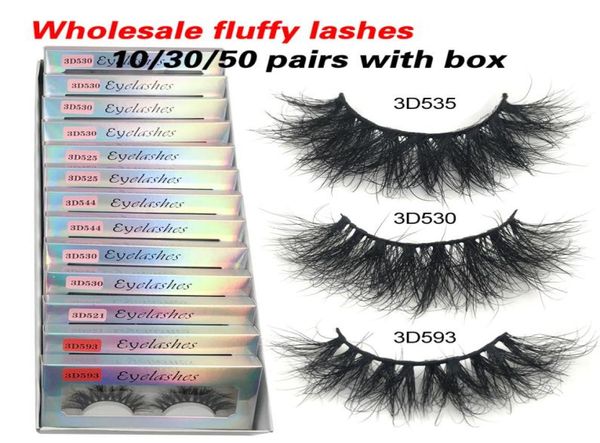 

red siren103050 fluffy mink eyelashes whole lashes with box soft volume natural eyelasehs makeup 3d mink lashes in bulk cx203639146