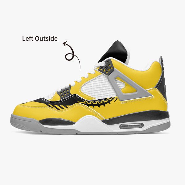 

classics diy custom basketball shoes mens and womens classic and fashionable combination of yellow and black comfortable and handsome traine