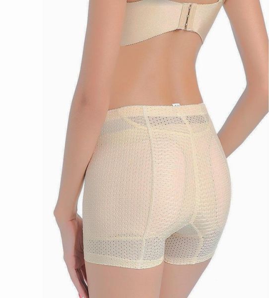 

middle waist fake hips pads boyshort butt lifter pants women seamless push up padded panties hip enhancer underwear new xxl6802887, Black;white