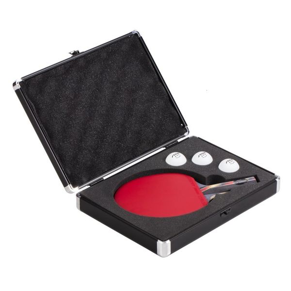 

table tennis raquets racket aluminum with hard case lockable storage 3 balls 230821