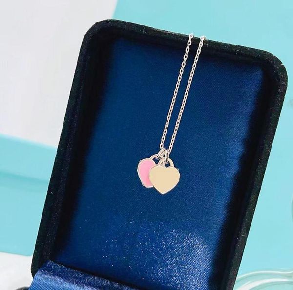 

european and american peach necklace highend designer 18k gold women039s pendant girls039 original jewelry gift 316l stainl2401863, Silver