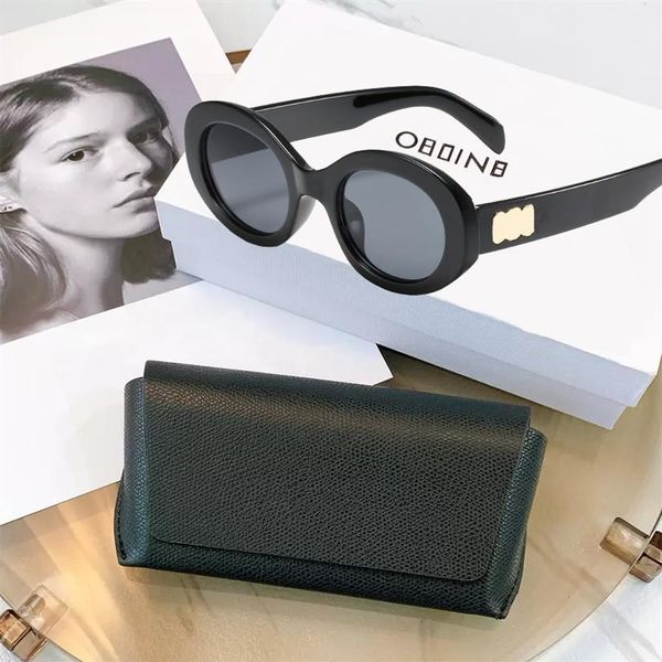 

women sunglasses oval designer sun glasses for men traveling fashion adumbral beach sunglasses goggle 6 colors2611, White;black