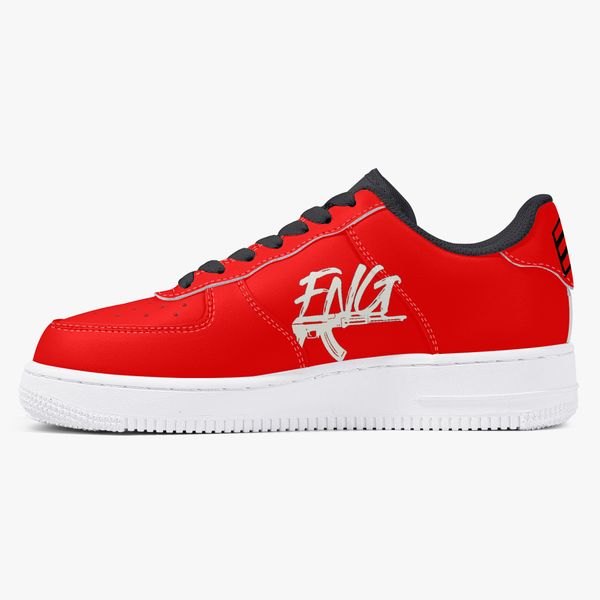 

customized shoes men's fashionable casual shoes diy women's shoes white sole red shoe body firearms 3840