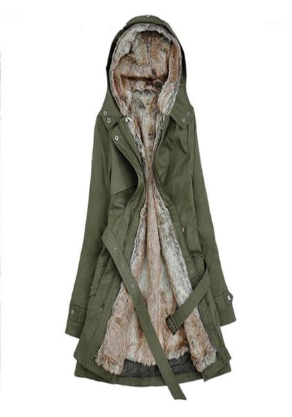 

women039s jackets women winter detachable jacket 2021 casual dress ladies basic coat jaqueta feminina long parkas thicken outer8806687, Black;brown