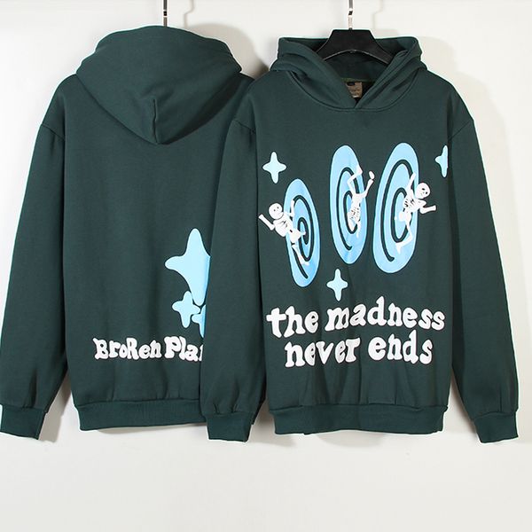 

men s hoodies sweatshirts men women broken planet american streetwear oversize fashion brand hooded retro casual loose pullovers 230822, Black