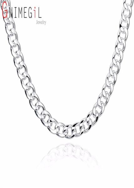 

10mm 20quot 24quot heavy cuban curb chain men039s necklace fashion men jewelry silver 925 mens brazilian chains necklaces202411370