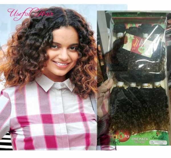 

8pcslot human hair extensions brazilian kinky curly hair weaves marley 250g blonde extensions weaves closureburgundy color weave1965041, Black