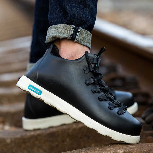

native son martin boots men's high fashion shoes outdoor short boots cola shoes men's camouflage work shoes men's, Black