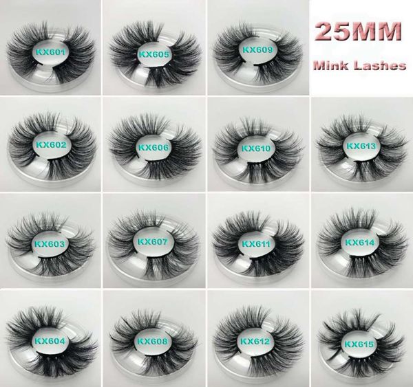

15 styles 25mm 6d mink false eyelashes soft natural long thick cross handmade false eyelashes 6d mink lashes extension eyelash1904692