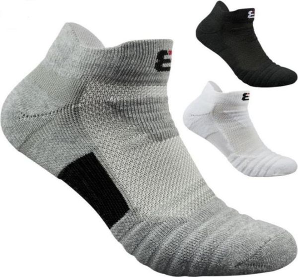 

men elite outdoor sports basketball socks men football cycling socks compression cotton towel bottom nonslip men039s56077794619624, Black