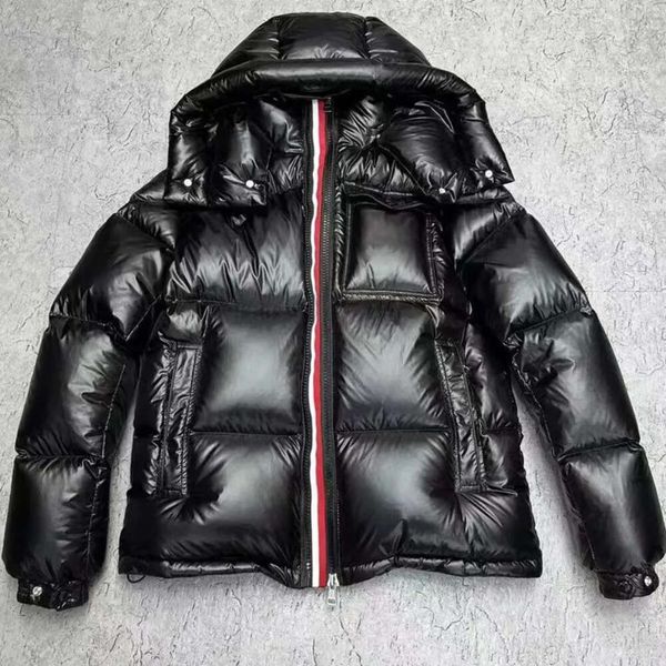 

men black down jacket hooded designer puffer winter coat warm outerwear