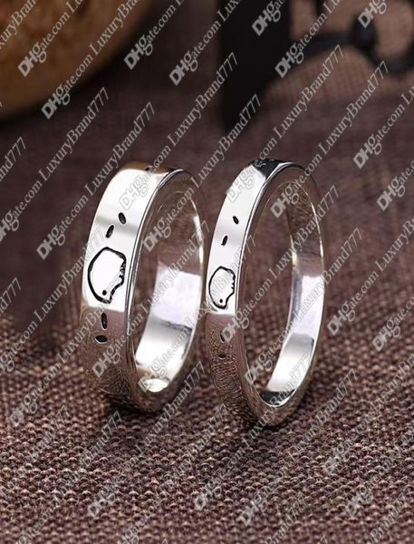 

men039s and women039s skull ring head platinum plated silver titanium steel letter g designer classic fashion jewelry size 56334432