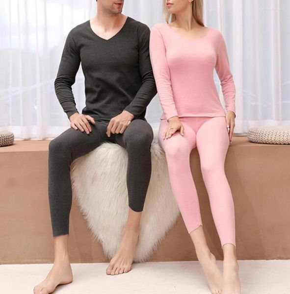 

men039s thermal underwear long johns for men women set traceless mens thick velvet autumn clothes pants suit sleepwear9198132, Black;white