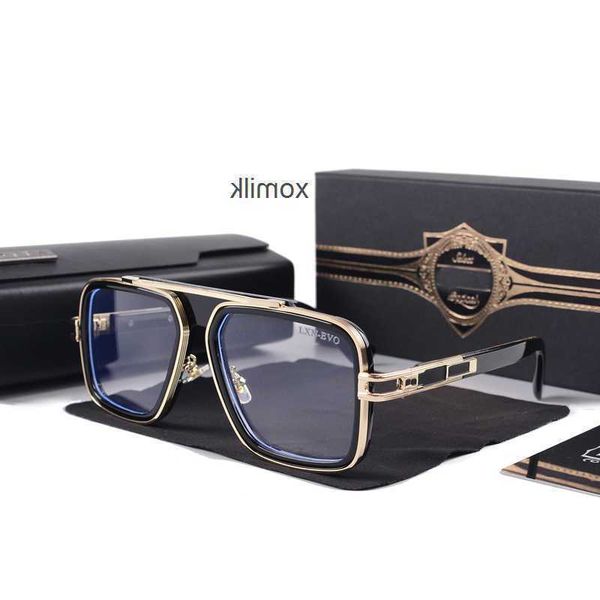 

men vintage pilot sunglasses square women's sun glasses fashion designer shades luxury golden frame sunglasses uv gradient lxnevo dita, White;black