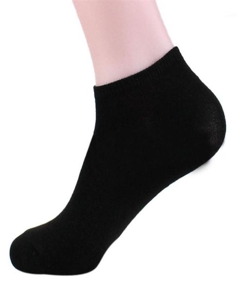 

whole feitong men socks spring summer solid color casual cotton spandex breathable men039s socks low neckline men meias so6222890, Black