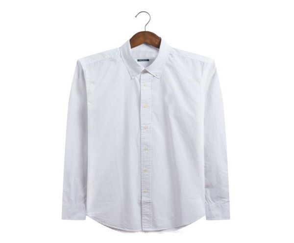 

whole 2017 new autumn and winter men039s long sleeve 100 cotton shirt men039s no pocket casual fashion shirt social bra8895618, White;black
