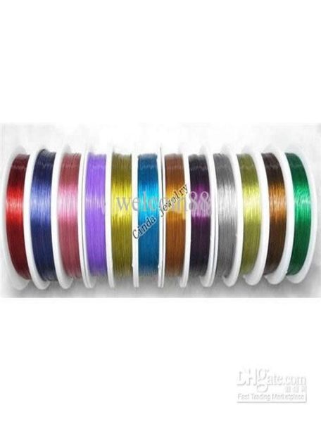 

10rollslot stainless steel wire cord jewelry findings components for diy craft fashion gift wi361881935, White;red