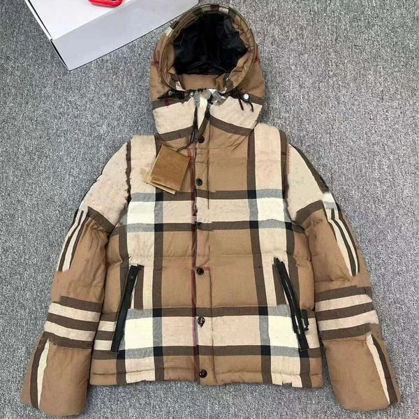 

down jacket for men with hood designer removable sleeves coat silicone letter patch outwear, Black