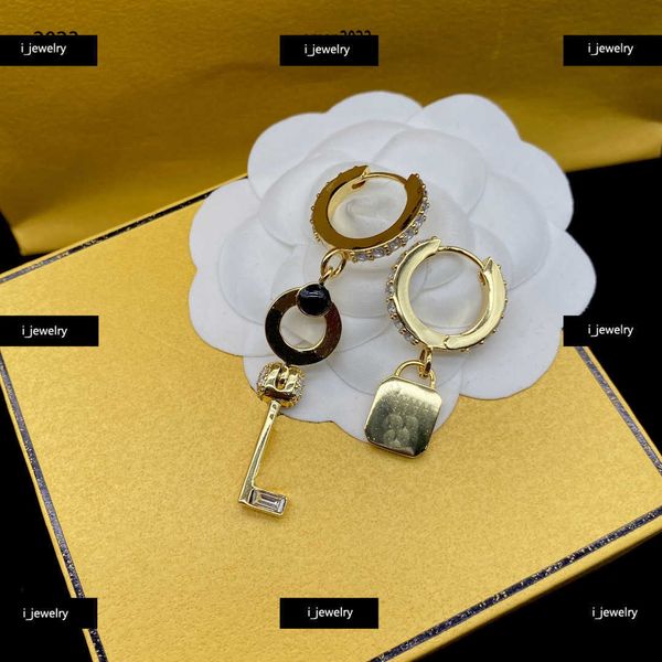 

designer women earrings key shaped pendant dangle jewelry fashion pendant earring #including brand box new arrival, Silver
